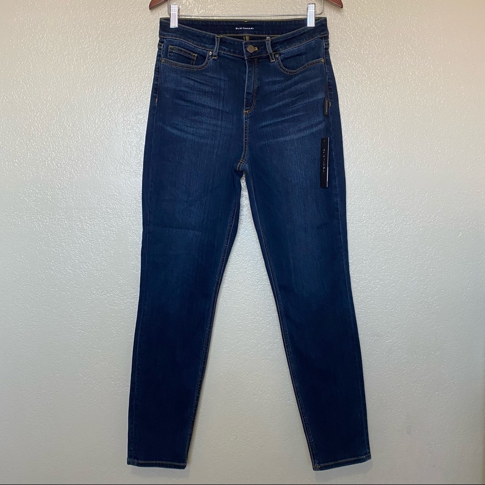 Elie Tahari Women’s Azella Straight Leg Jean in Night Sky Size 30 NWT